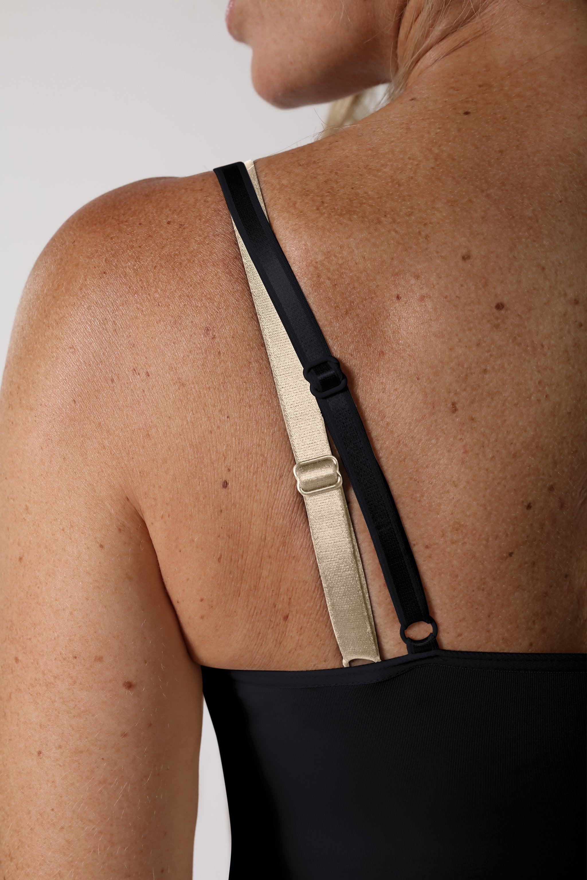 schwarzes Miederkleid - Schwarz