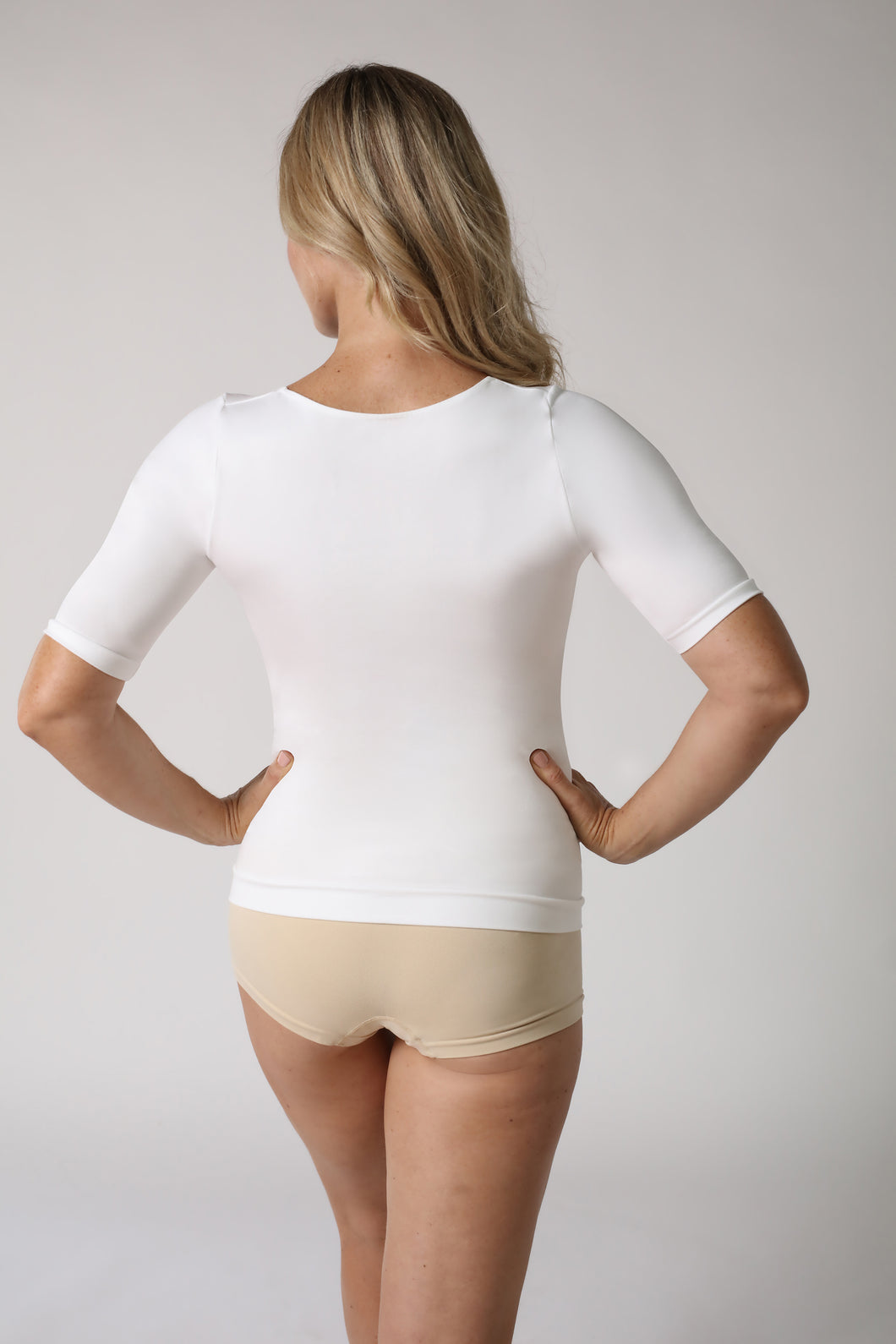 Figurformendes Tshirt bauchweg - Weiss