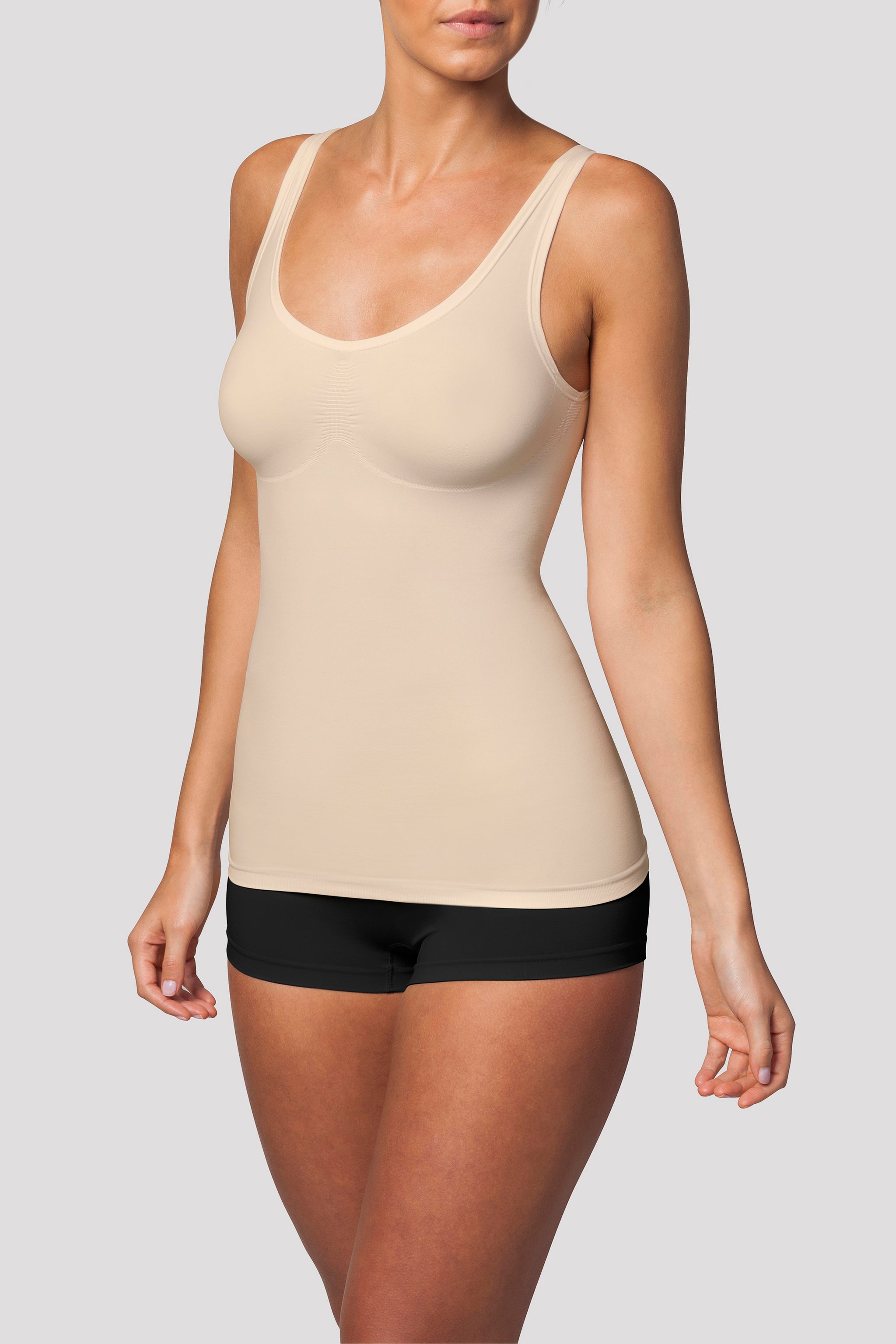 Shapewear Hemd mit Support - Hautfarben