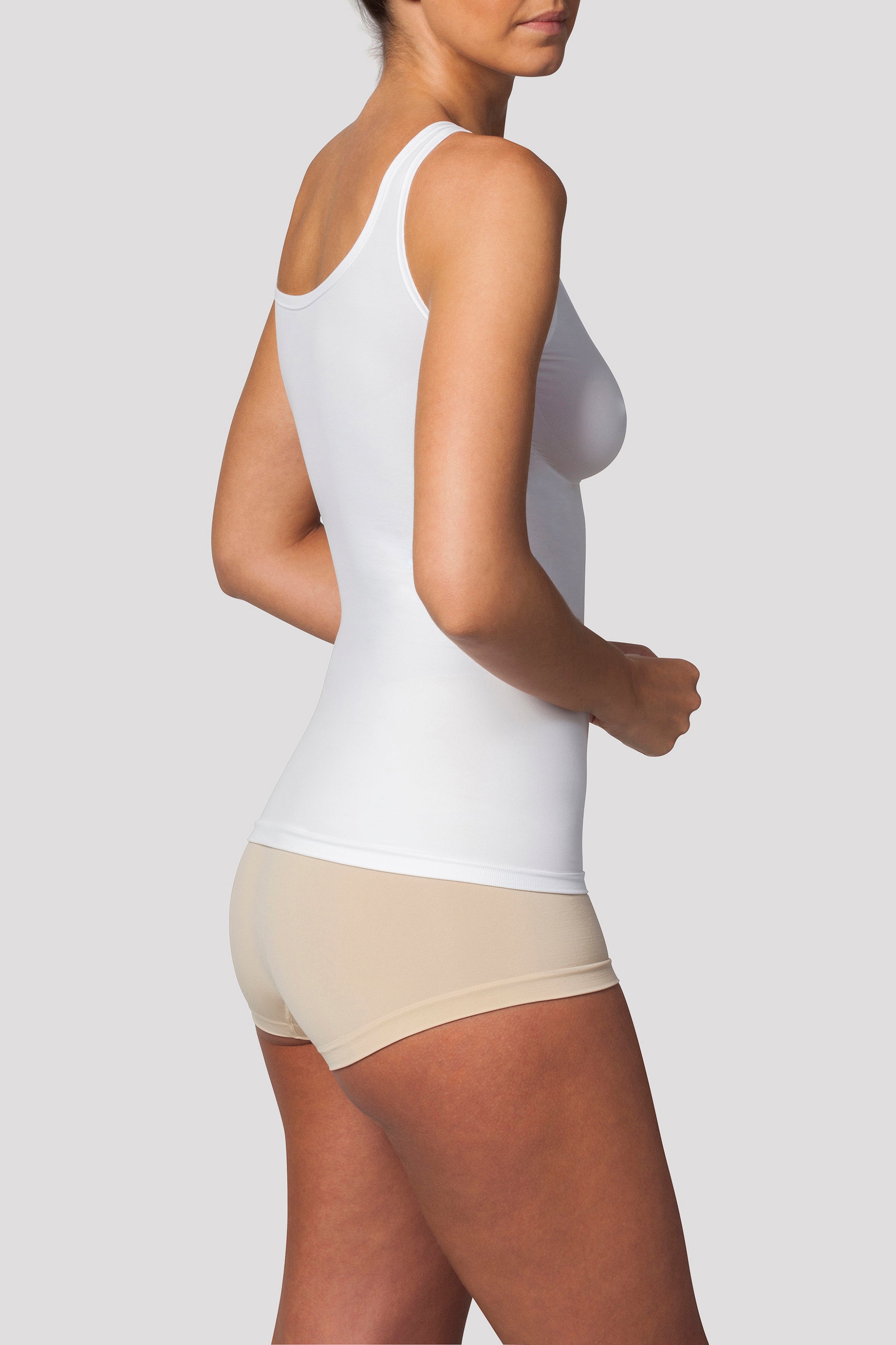 Shapewear Hemd mit Support - Weiss